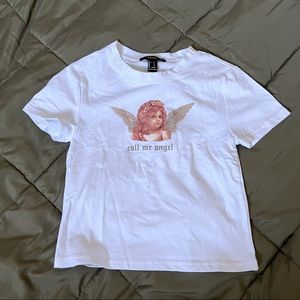 Angle white t-short